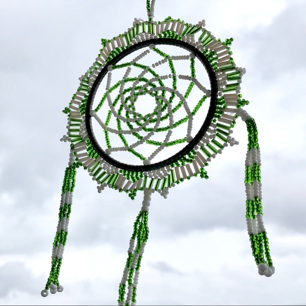 Beautifully Crafted Beaded Dream Catcher Ornament - Picture 4 of 12